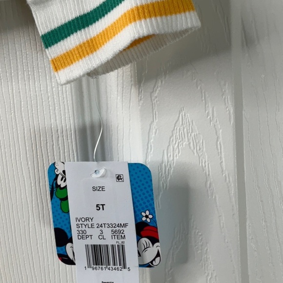 Disney Micky Mouse & Friends Collar Quarter Zip Fleece Pullover Size 5T - Picture 5 of 10